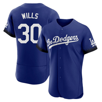 Authentic Los Angeles Dodgers Maury Wills 2021 City Connect Jersey - Royal