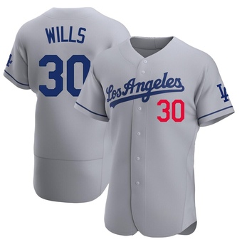 Authentic Los Angeles Dodgers Maury Wills Away Jersey - Gray