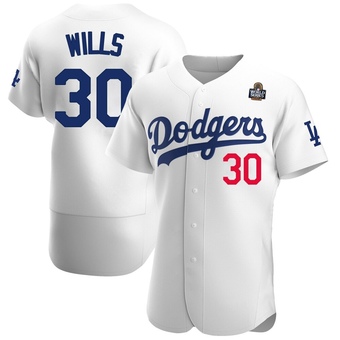 Authentic Los Angeles Dodgers Maury Wills Home Official 2024 World Series Jersey - White