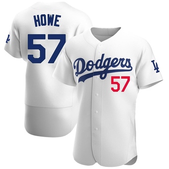 Authentic Los Angeles Dodgers Steve Howe Home Jersey - White