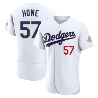 Authentic Los Angeles Dodgers Steve Howe White 2026 Collection Jersey - Gold