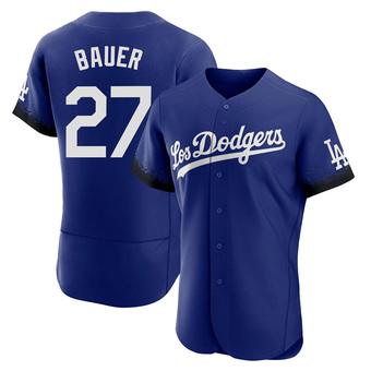 Authentic Los Angeles Dodgers Trevor Bauer 2021 City Connect Jersey - Royal