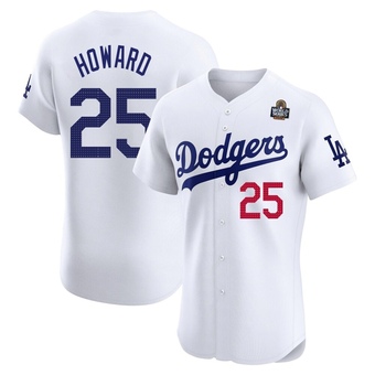 Elite Los Angeles Dodgers Frank Howard Home 2024 World Series Jersey - White
