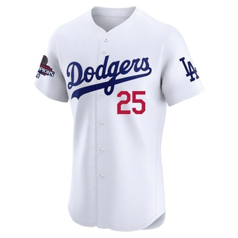Elite Los Angeles Dodgers Frank Howard Home World Series Champions Jersey - White