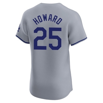 Elite Los Angeles Dodgers Frank Howard Road 2024 World Series Jersey - Gray