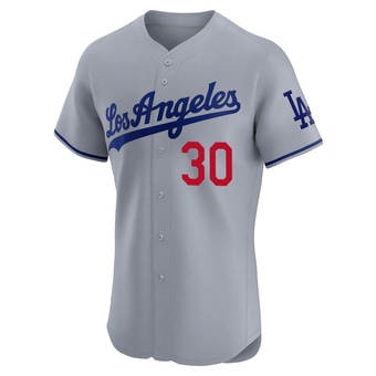 Elite Los Angeles Dodgers Maury Wills Road Jersey - Gray