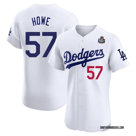 Elite Los Angeles Dodgers Steve Howe Home 2024 World Series Jersey - White