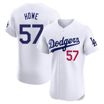 Elite Los Angeles Dodgers Steve Howe Home Jersey - White
