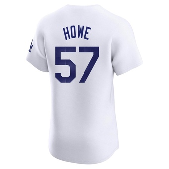 Elite Los Angeles Dodgers Steve Howe Home Jersey - White