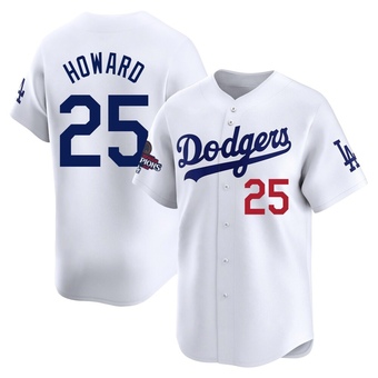 Limited Los Angeles Dodgers Frank Howard Home 2024 World Series Champions Jersey - White