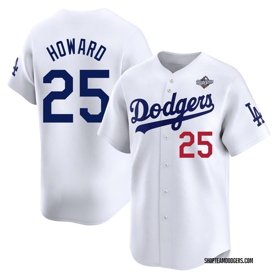 Limited Los Angeles Dodgers Frank Howard Home 2025 World Series Jersey - White