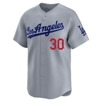 Limited Los Angeles Dodgers Maury Wills Away Jersey - Gray