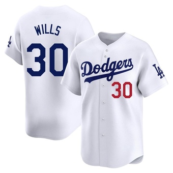 Limited Los Angeles Dodgers Maury Wills Home Jersey - White