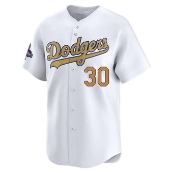 Limited Los Angeles Dodgers Maury Wills White 2025 Collection Jersey - Gold
