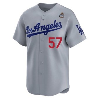 Limited Los Angeles Dodgers Steve Howe Away 2024 World Series Jersey - Gray