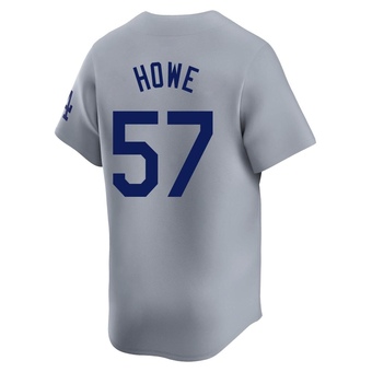 Limited Los Angeles Dodgers Steve Howe Away Jersey - Gray