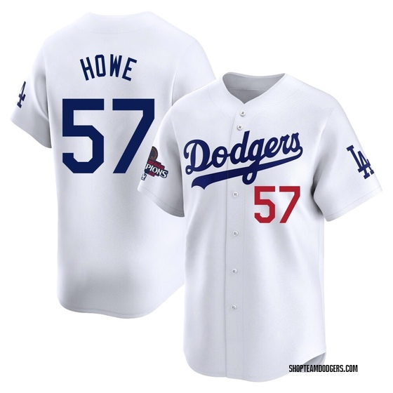 Limited Los Angeles Dodgers Steve Howe Home 2024 World Series Champions Jersey - White