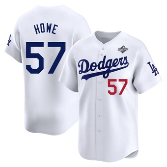 Limited Los Angeles Dodgers Steve Howe Home 2025 World Series Jersey - White