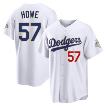 Limited Los Angeles Dodgers Steve Howe White 2026 Collection Stadium Jersey - Gold