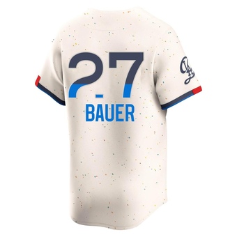 Limited Los Angeles Dodgers Trevor Bauer 2024 City Connect Jersey - Cream