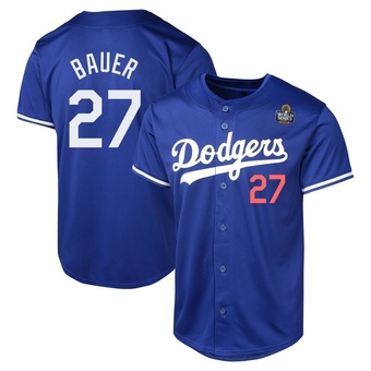 Limited Los Angeles Dodgers Trevor Bauer Alternate 2024 World Series Jersey - Royal
