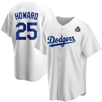 Replica Los Angeles Dodgers Frank Howard Home 2024 World Series Jersey - White