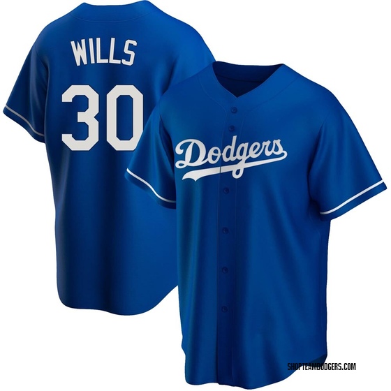 Replica Los Angeles Dodgers Maury Wills Alternate Jersey - Royal