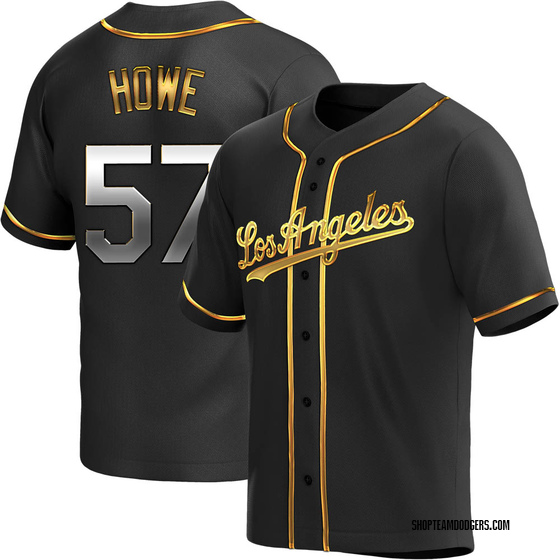 Replica Los Angeles Dodgers Steve Howe Alternate Jersey - Black Golden