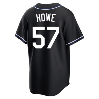 Replica Los Angeles Dodgers Steve Howe Fashion Out Jersey - Black