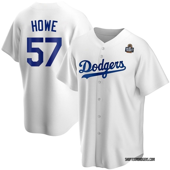 Replica Los Angeles Dodgers Steve Howe Home 2024 World Series Jersey - White
