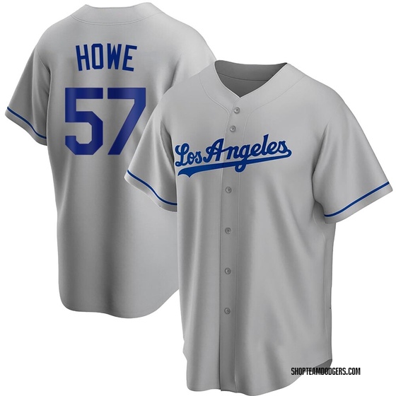 Replica Los Angeles Dodgers Steve Howe Road Jersey - Gray
