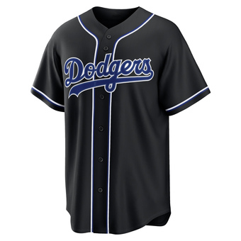 Replica Los Angeles Dodgers Trevor Bauer Fashion Out Jersey - Black
