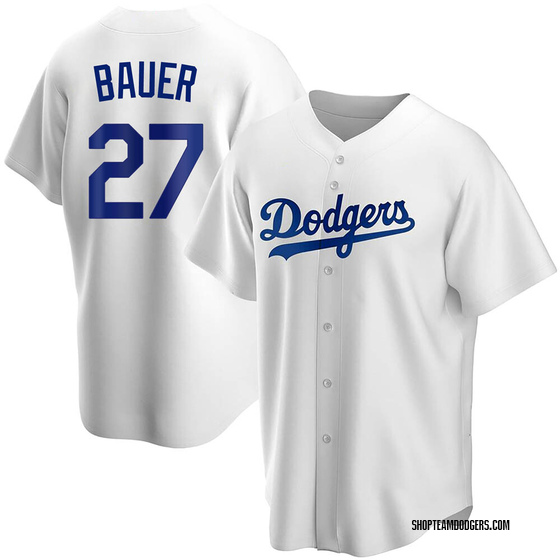 Replica Los Angeles Dodgers Trevor Bauer Home Jersey - White
