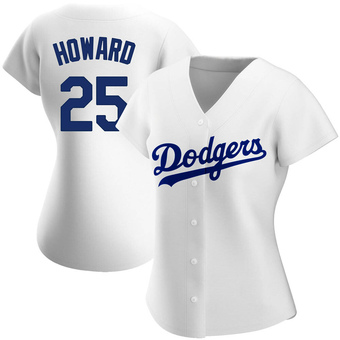 Women's Authentic Los Angeles Dodgers Frank Howard Home Jersey - White