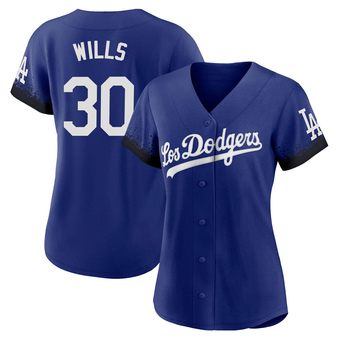 Women's Authentic Los Angeles Dodgers Maury Wills 2021 City Connect Jersey - Royal