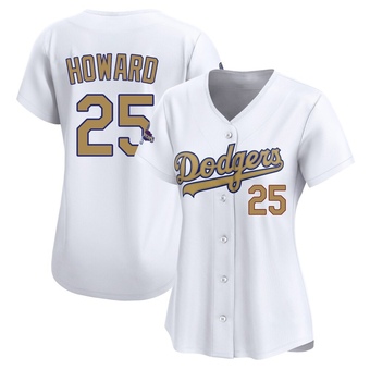 Women's Limited Los Angeles Dodgers Frank Howard White 2025 Collection Jersey - Gold