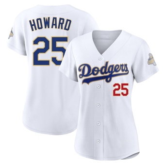Women's Limited Los Angeles Dodgers Frank Howard White 2026 Collection Stadium Jersey - Gold