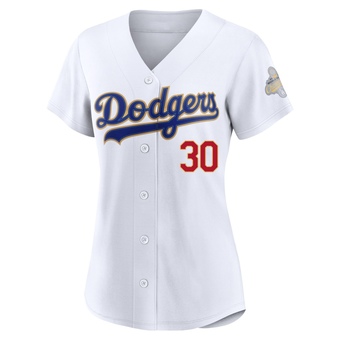 Women's Limited Los Angeles Dodgers Maury Wills White 2026 Collection Stadium Jersey - Gold