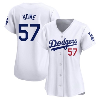 Women's Limited Los Angeles Dodgers Steve Howe Home Jersey - White