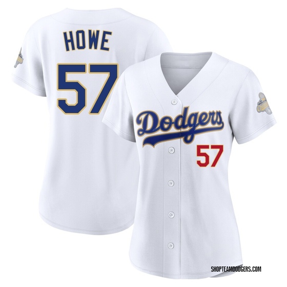 Women's Limited Los Angeles Dodgers Steve Howe White 2026 Collection Stadium Jersey - Gold