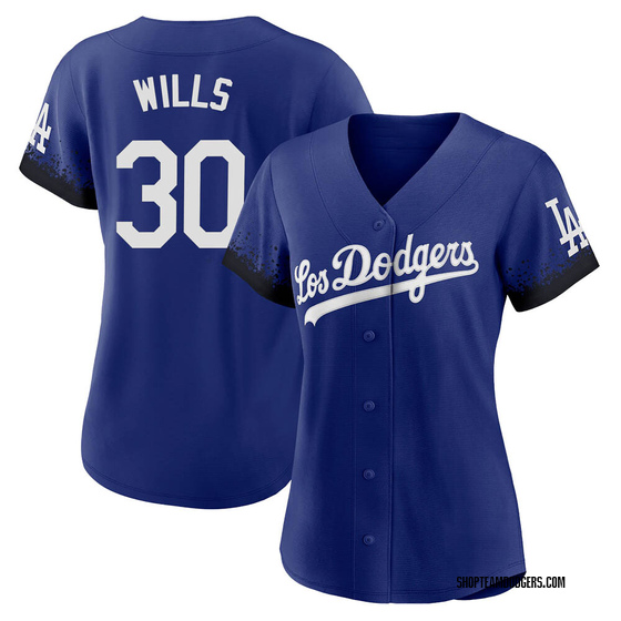 Women's Replica Los Angeles Dodgers Maury Wills 2021 City Connect Jersey - Royal