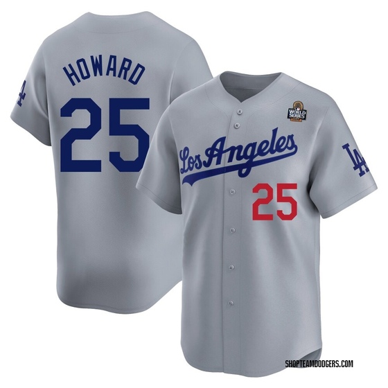 Youth Limited Los Angeles Dodgers Frank Howard Away 2024 World Series Jersey - Gray