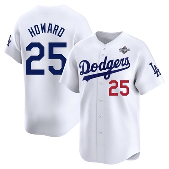 Youth Limited Los Angeles Dodgers Frank Howard Home 2025 World Series Jersey - White