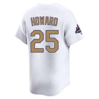 Youth Limited Los Angeles Dodgers Frank Howard White 2025 Collection Jersey - Gold