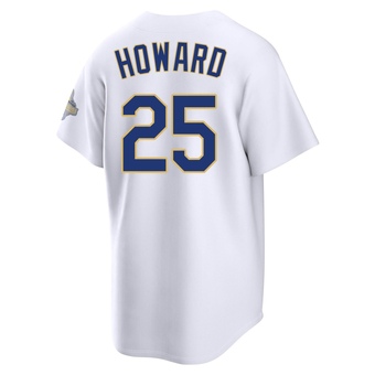 Youth Limited Los Angeles Dodgers Frank Howard White 2026 Collection Stadium Jersey - Gold