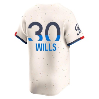 Youth Limited Los Angeles Dodgers Maury Wills 2024 City Connect Jersey - Cream