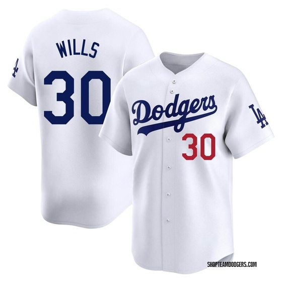 Youth Limited Los Angeles Dodgers Maury Wills Home Jersey - White