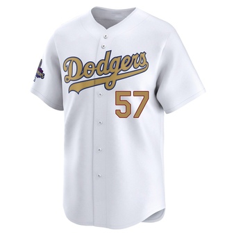 Youth Limited Los Angeles Dodgers Steve Howe White 2025 Collection Jersey - Gold
