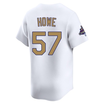 Youth Limited Los Angeles Dodgers Steve Howe White 2025 Collection Jersey - Gold
