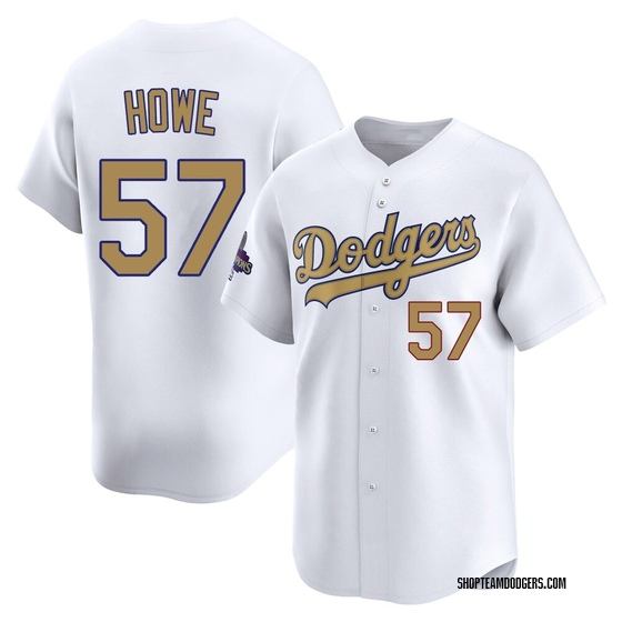 Youth Limited Los Angeles Dodgers Steve Howe White 2025 Collection Jersey - Gold